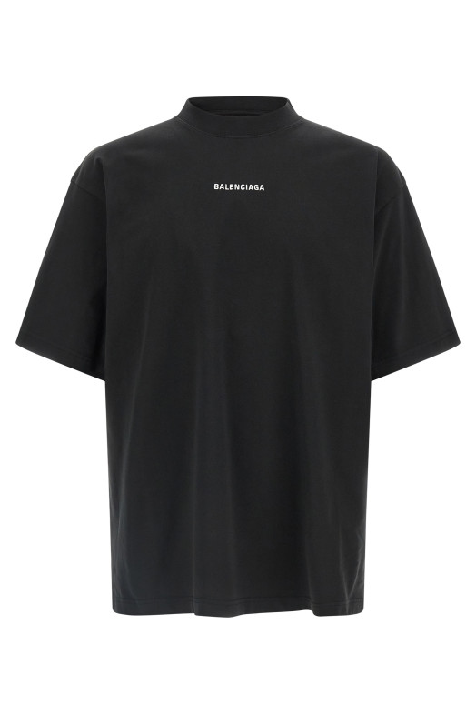 'New Balenciaga Back' T-shirt Black-grey