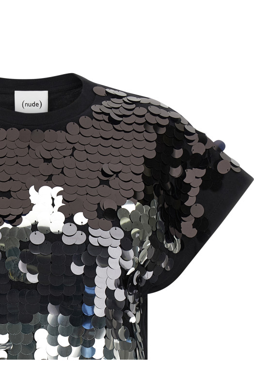 Sequin T-shirt Black