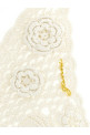 'Cotton Crochet' head scarf White