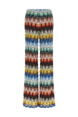 Lamé viscose pants Multicolor