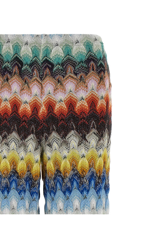 Lamé viscose pants Multicolor