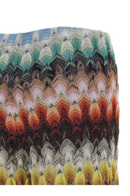 Lamé viscose pants Multicolor