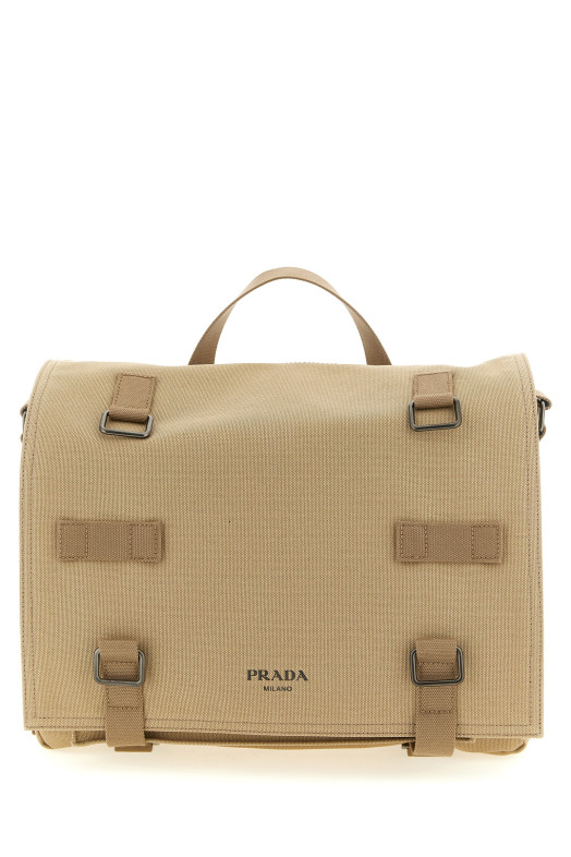 Canvas shoulder strap Beige