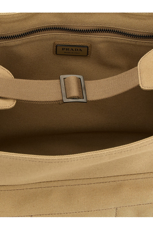 Canvas shoulder strap Beige