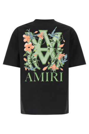 'MA Floral' T-shirt Black