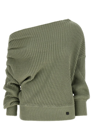 Draped sweater Green