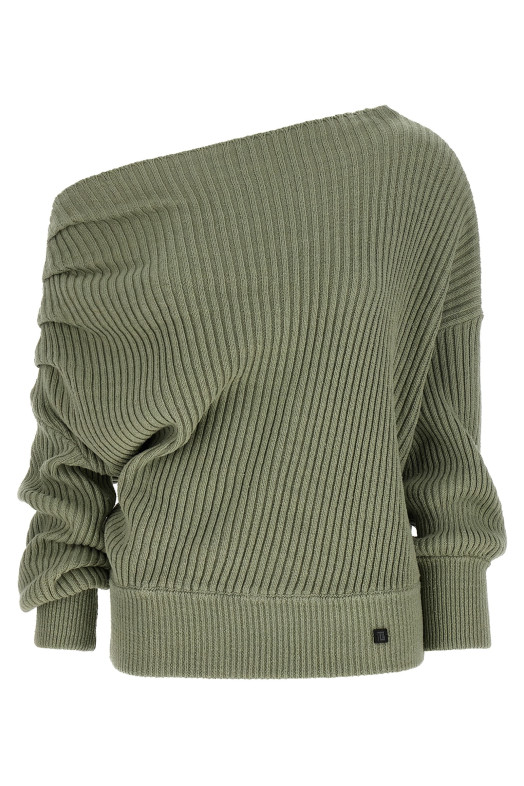 Draped sweater Green