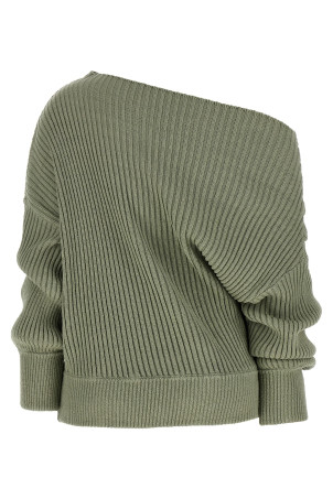 Draped sweater Green