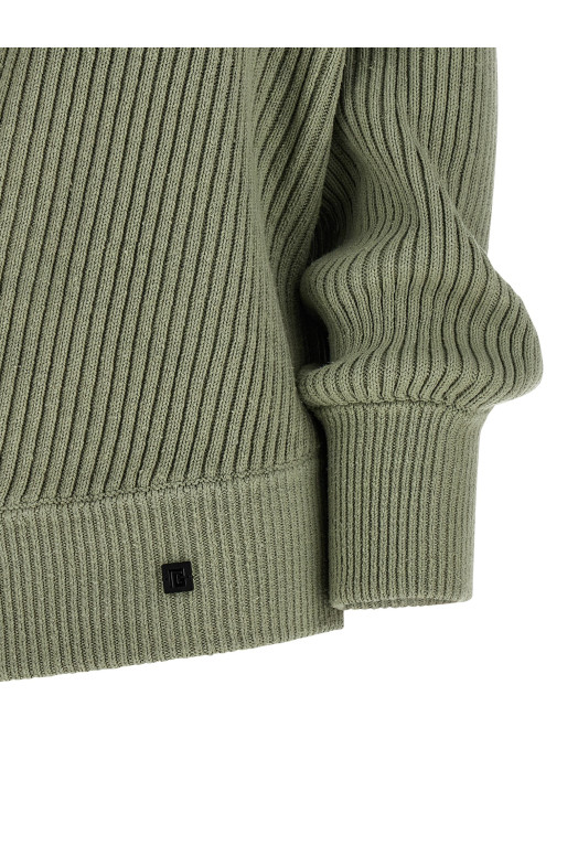 Draped sweater Green