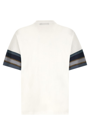 'Cargo' silk insert t-shirt White