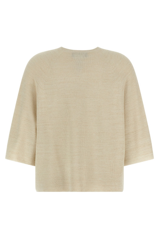 Lamé thread sweater Gold