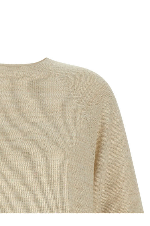 Lamé thread sweater Gold