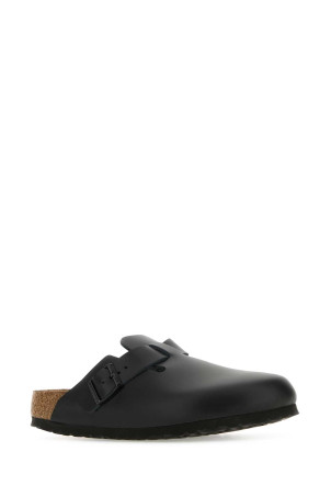 Black leather Boston slippers Black BIRKENSTOCK (060193)