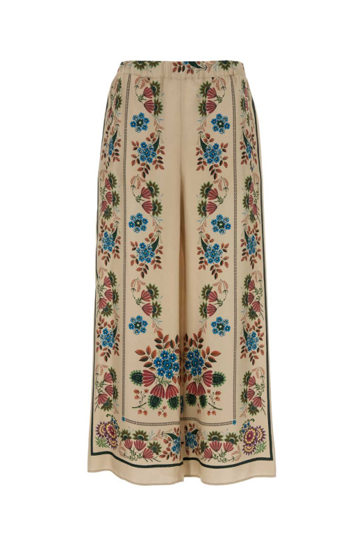 Printed silk Snack wide-leg pant WEEKEND (2615131032600)