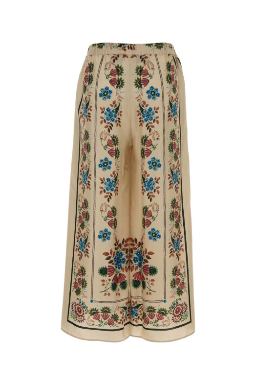 Printed silk Snack wide-leg pant WEEKEND (2615131032600)