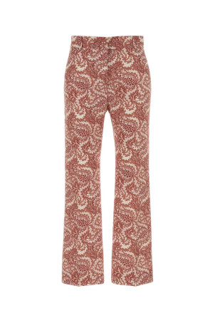 Printed stretch cotton Onde pant White WEEKEND (2615131162600)