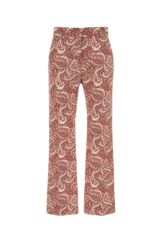 Printed stretch cotton Onde pant White WEEKEND (2615131162600)