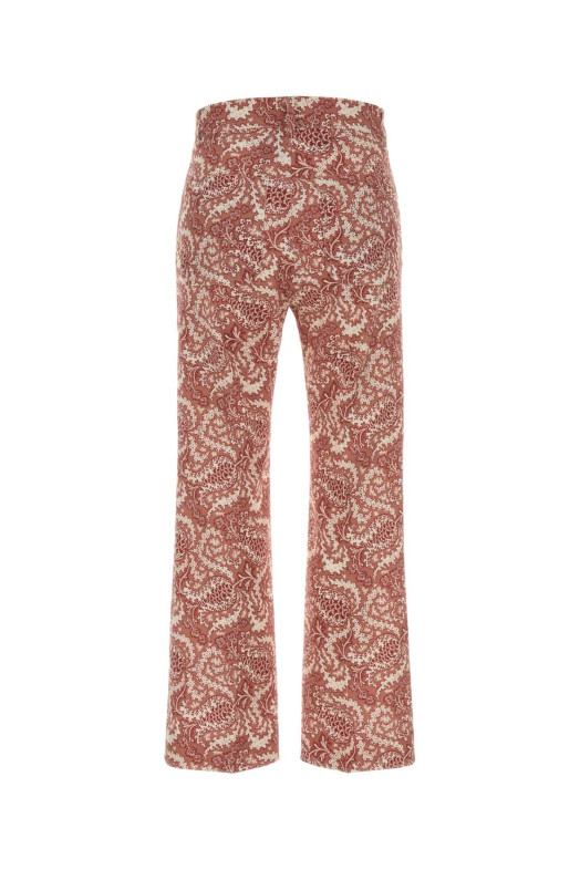 Printed stretch cotton Onde pant White WEEKEND (2615131162600)