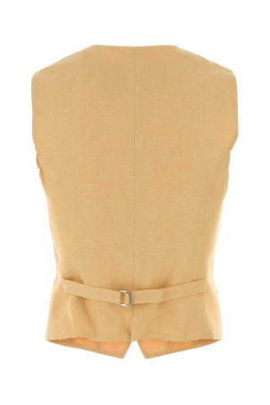 Pastel orange linen Pace vest WEEKEND (2615151012600)