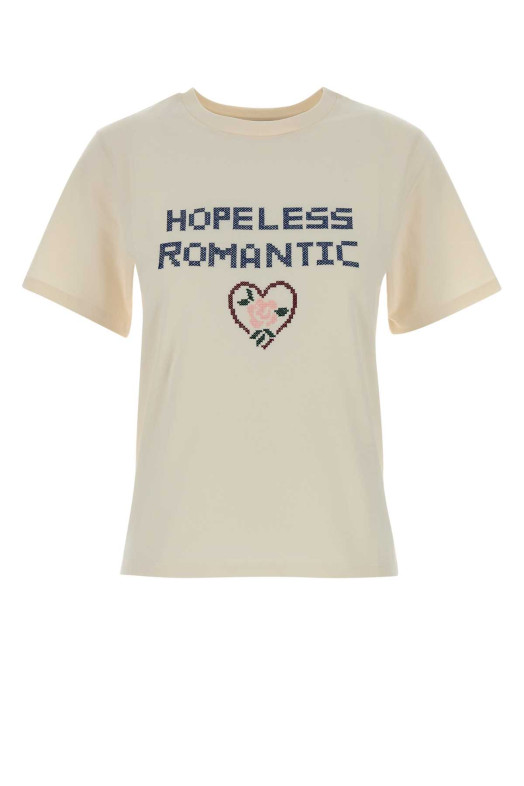 Cream cotton West t-shirt WEEKEND (2615971041600)