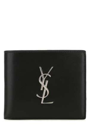 Black leather wallet Black SAINT LAURENT (4532760SX0E)