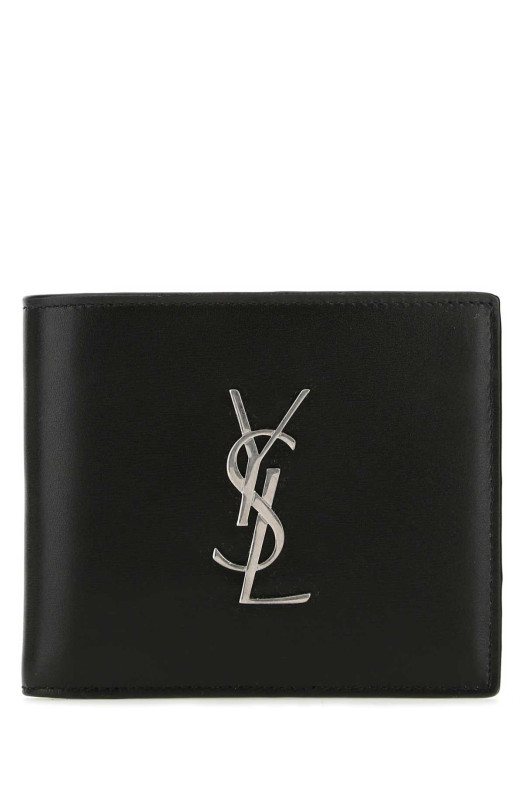 Black leather wallet Black SAINT LAURENT (4532760SX0E)