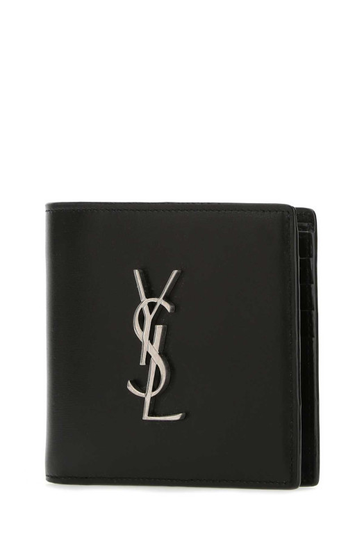 Black leather wallet Black SAINT LAURENT (4532760SX0E)