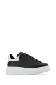 Black leather sneakers with white leather heel ALEXANDER MCQUEEN (553680WIEEN)