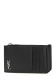 Black leather card holder Black SAINT LAURENT (6298991JB0E)