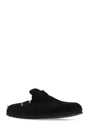 Black suede Boston slippers Black BIRKENSTOCK (660473)