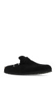 Black suede Boston slippers Black BIRKENSTOCK (660473)