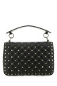 Black nappa leather medium Rockstud Spike handbag Black VALENTINO GARAVANI (8W2B0122NAP)