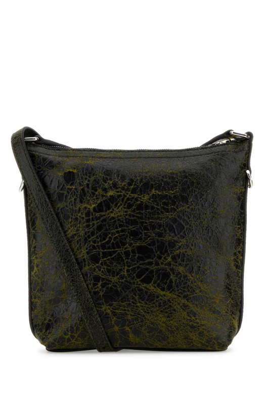 Two-tone leather Voyou crossbody bag Blue GIVENCHY (BKU04MK1TY)