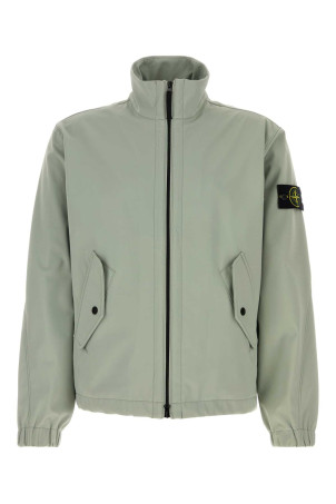 Mint green stretch polyester jacket STONE ISLAND (L1S154100022S0A22)
