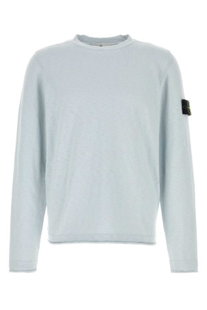 Pastel light blue cotton blend sweater Gray STONE ISLAND (L1S155100052S00B0)