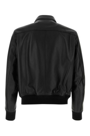 Black leather jacket TOM FORD (LBS086LMN035)
