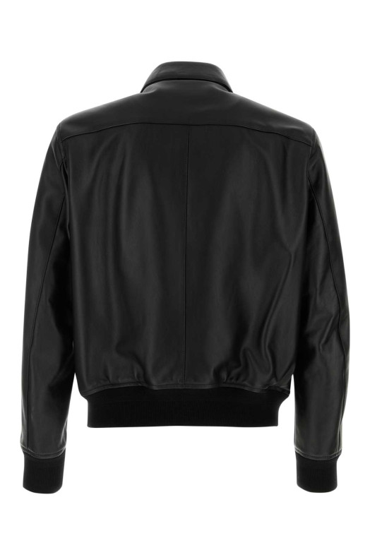 Black leather jacket TOM FORD (LBS086LMN035)