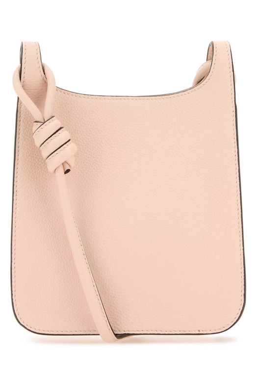 Pastel pink leather Mini Himmel Hobo crossbody bag MCM (MWHESAC01)