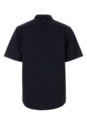 Navy blue cotton shirt PRADA (P432JSOOO10YP)