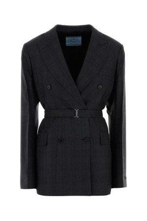 Embroidered wool blazer PRADA (P595PHSOOO1N01)