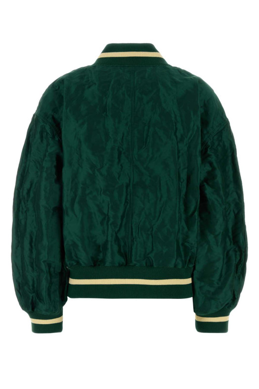 Dark green tech fabric bomber jacket Green LOEWE (S540Y02XCV)