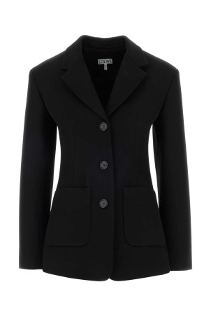 Black wool blend blazer Black LOEWE (S540Y03XBU)