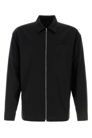 Black cotton shirt Black PRADA (SC855SOOO19AM)
