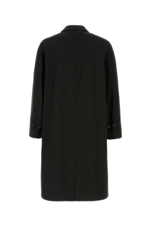 Black cotton overcoat Black PRADA (SGD062SOOO184B)