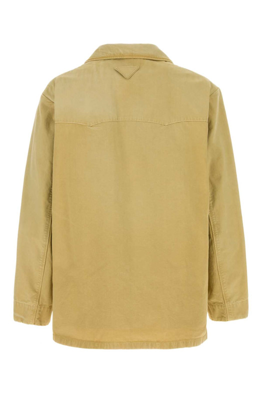 Beige cotton jacket PRADA (SGD088SOOO187F)
