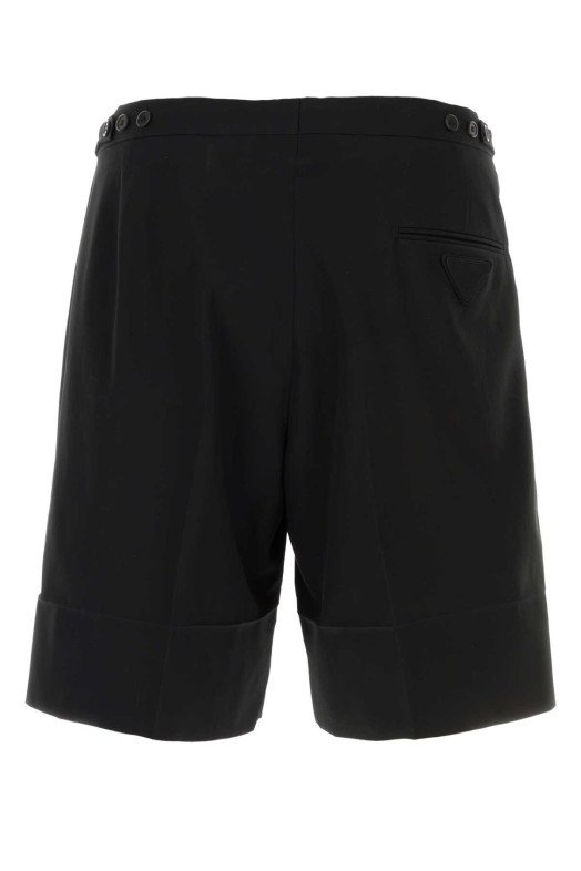 Black cotton bermuda shorts Black PRADA (UP0423SOOO19AM)