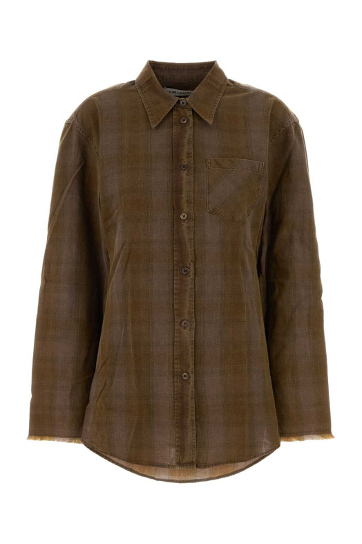 Brown cotton Daisy shirt OUR LEGACY (W2262DCT)
