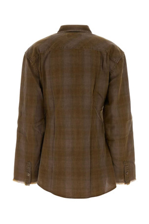 Brown cotton Daisy shirt OUR LEGACY (W2262DCT)