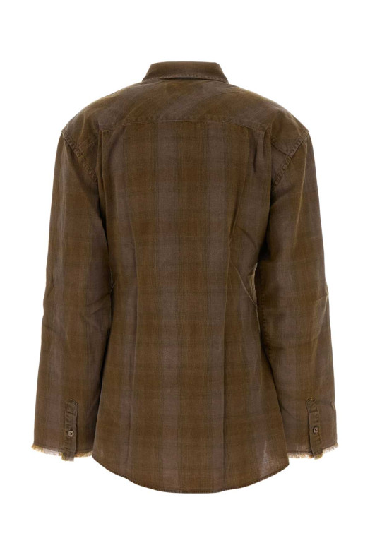 Brown cotton Daisy shirt OUR LEGACY (W2262DCT)