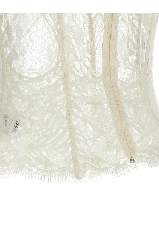 '01' corset top White